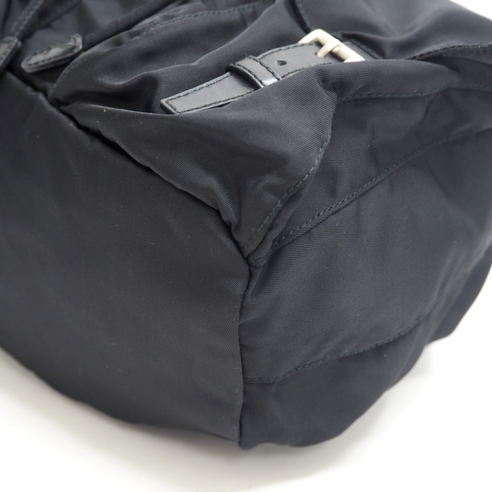 Prada Pocono Triangular Plate Backpack Daypack Bl… - image 4